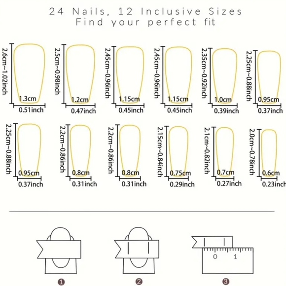 52) NWT Press-On Nails - Picture 4 of 4
